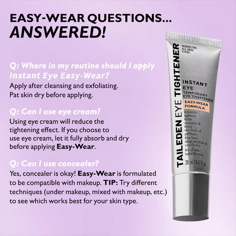Final 3 Hours: 60%OFF🔥 Instant Eye Tightener Easy-Wear Formula With Brush Free!