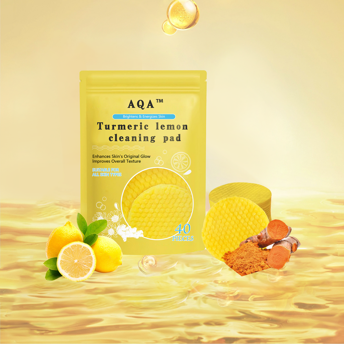 AQA ™Turmeric lemon cleaning pad