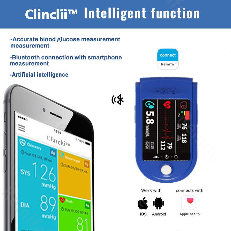 Clinclii™ 𝐍𝐨𝐧-𝐈𝐧𝐯𝐚𝐬𝐢𝐯𝐞 𝐁𝐥𝐨𝐨𝐝 𝐆𝐥𝐮𝐜𝐨𝐬𝐞 𝐌𝐨𝐧𝐢𝐭𝐨𝐫 – Pain-Free & 99.9% Accurate✅𝐀𝐃𝐀 𝐂𝐞𝐫𝐭𝐢𝐟𝐢𝐞𝐝 & 𝐅𝐃𝐀 𝐀𝐩𝐩𝐫𝐨𝐯𝐞𝐝🔥Recommended by Diabetes Experts