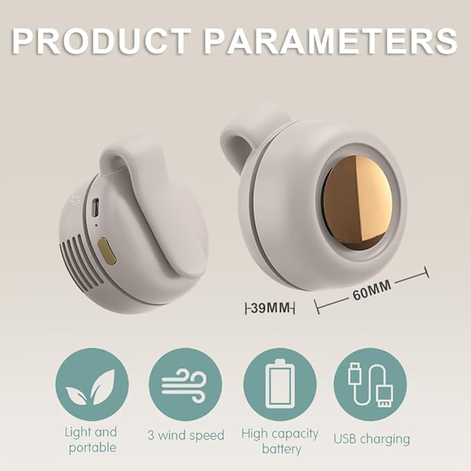 🔥2025 Portable Silent Powerful Mini Bladeless Electric Fan(🔥Last Day 70% OFF)