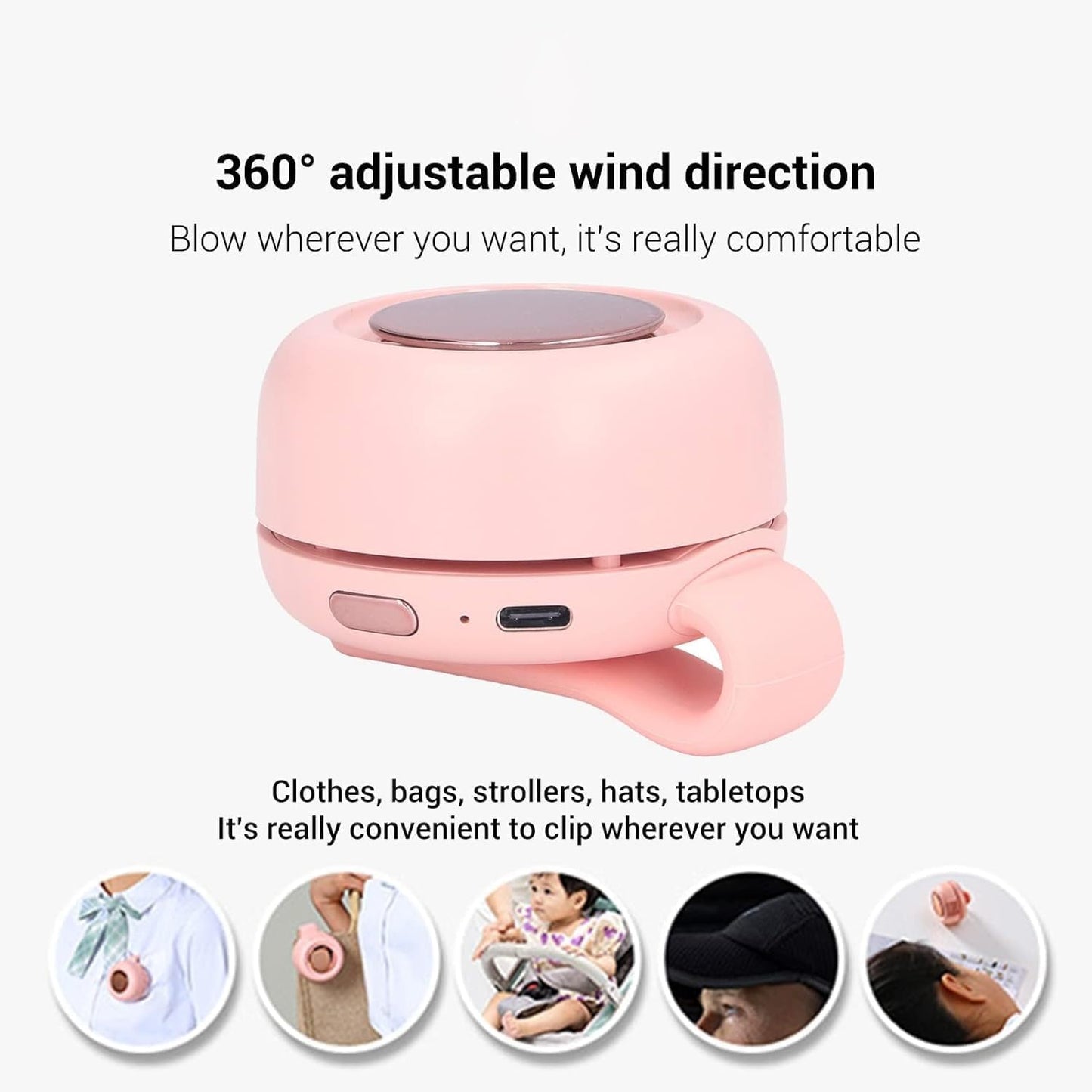 🔥2025 Portable Silent Powerful Mini Bladeless Electric Fan(🔥Last Day 70% OFF)