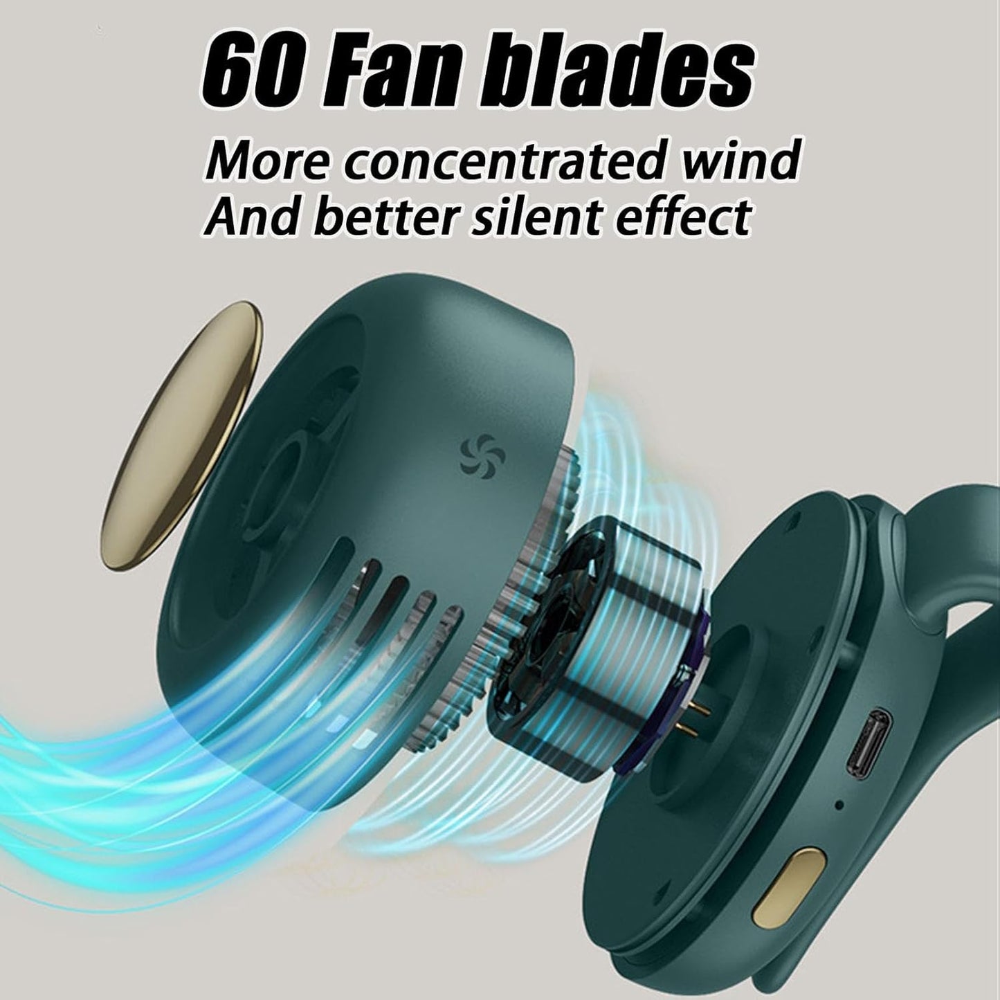 🔥2025 Portable Silent Powerful Mini Bladeless Electric Fan(🔥Last Day 70% OFF)