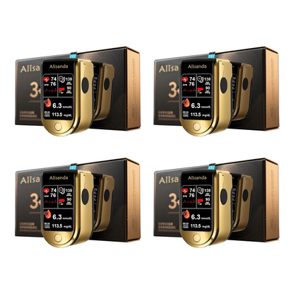 💥 Alisanda™ 3-in-1 Health Monitor Painless Testing - Extremely Fast Readings - Accurate Tracking ✅ Blood Glucose ✅ Heart Rate ✅ Blood Oxygen All in One!