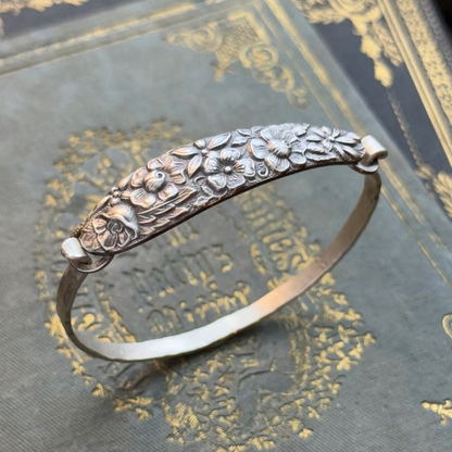 🔥Last Day 70% OFF✨Handmade Sterling Spoon Bangle - Made From Authentic Silver-Plated, Vintage Silverware