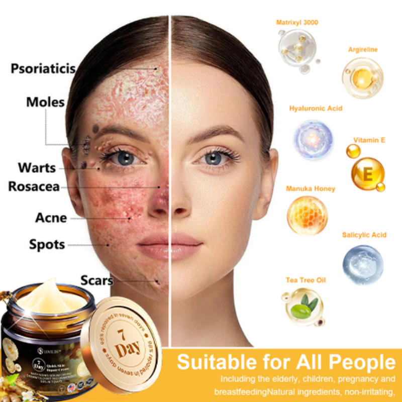 ✅ Official store: LOVILDS™ 7-Day Multi-Effect All-in-One Skincare Cream (AAD Recommended)👨‍⚕️⭐