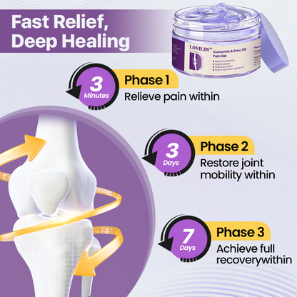 LOVILDS™ Curcumin & Emu Oil Pain Gel – 🏥Backed by US Osteopathic Experts