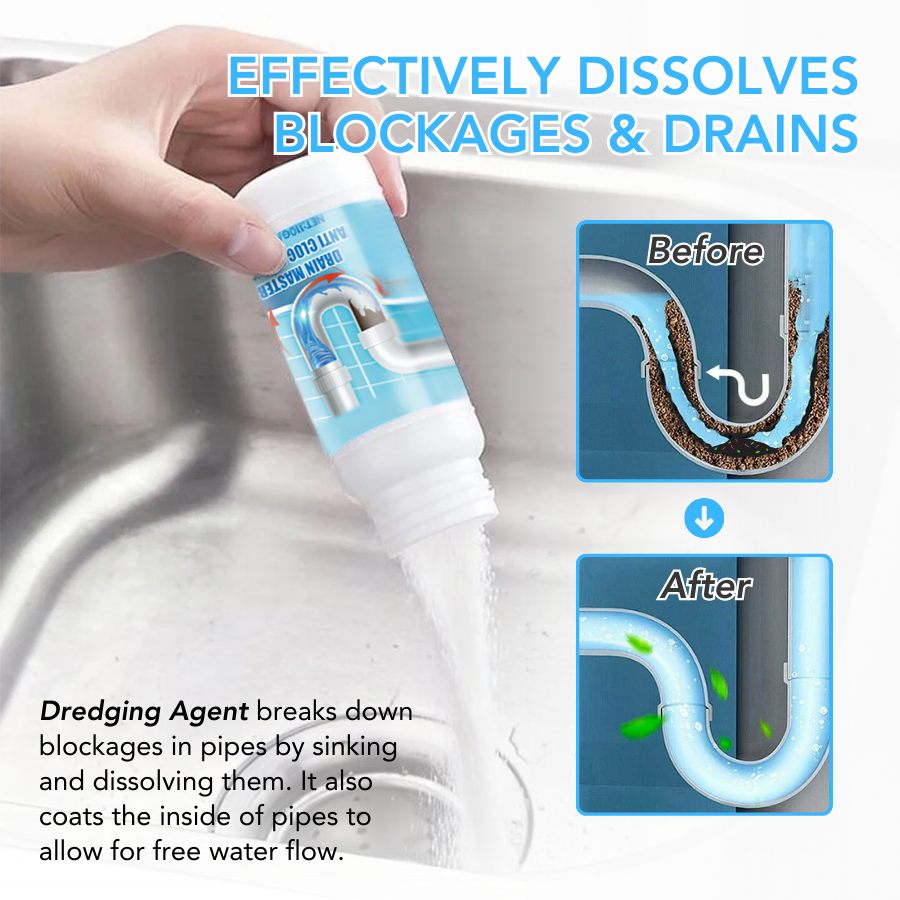 🌊 Dredging Agent-Unclog Your Drains Fast ✅